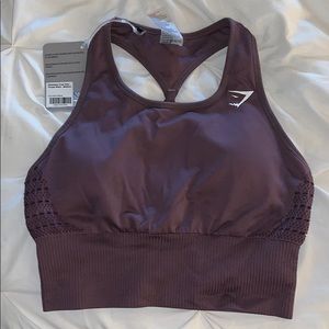 GYMSHARK Seamless Crop Vest Purple Wash